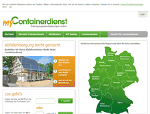 Tablet Screenshot of my-containerdienst.de
